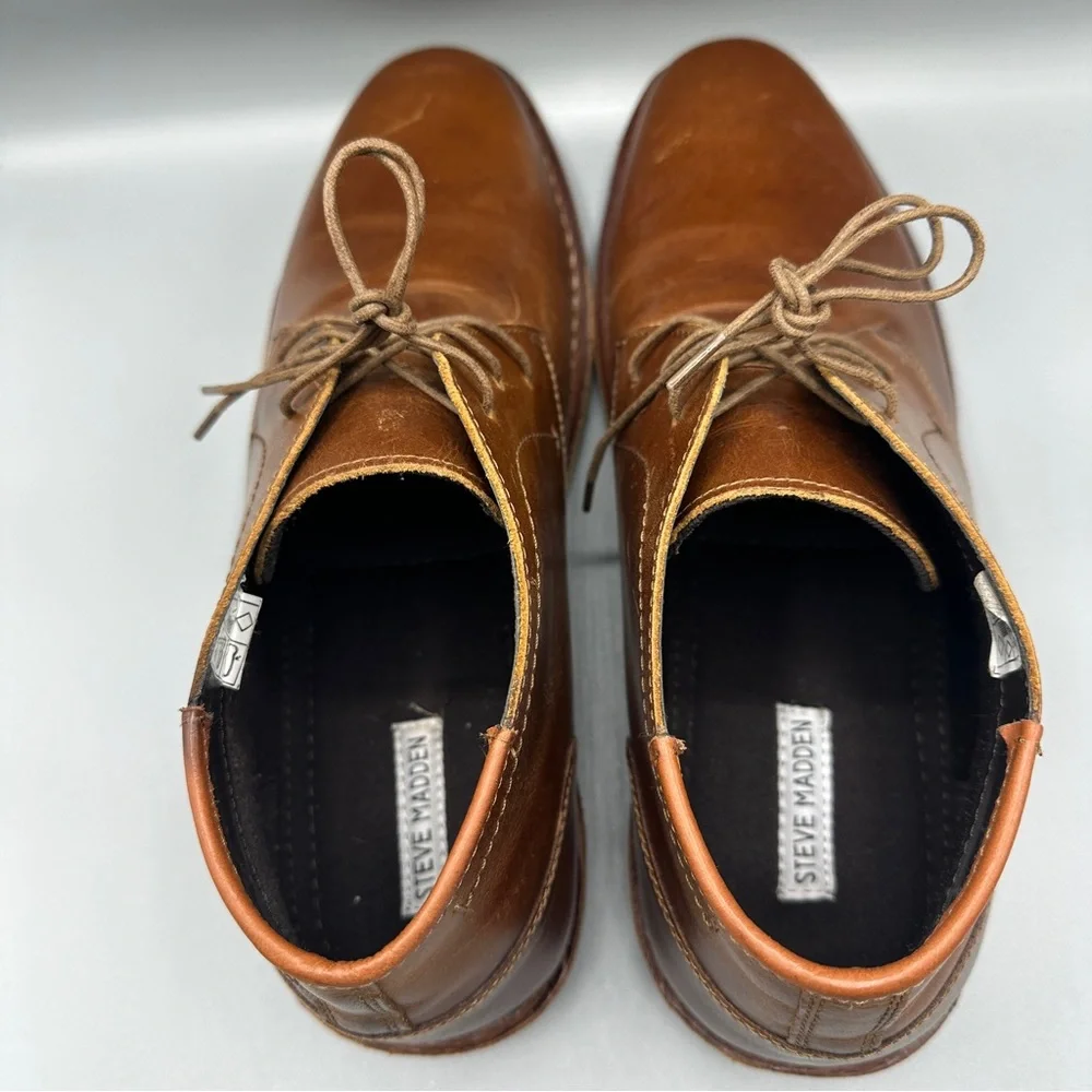 Steve Madden Harken1 247 Chukka Leather Boots Size 15 Brown